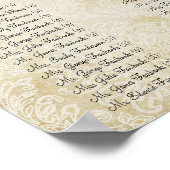 Poster Paisley Peacock - Utilisez 35 x 35 dimensions (200 (Coin)