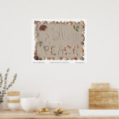 Poster Paix (Cuisine)