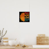 POSTER PAIX AMOUR ESPOIR ÉGALITÉ (Cuisine)