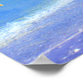 Poster Paix, Amour Et Pieds De Sable (Coin)
