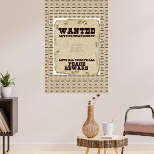 Poster Paix Amour et Unité