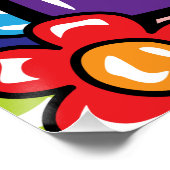 Poster Paix, Amour & Fleurs (Coin)