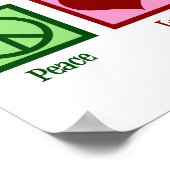 Poster Paix Amour Hématologie (Coin)