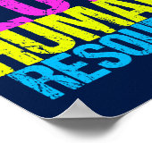 Poster Paix Amour Ressources Humaines (Coin)