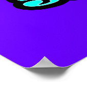 Poster Paix, Amour, Softball (Coin)