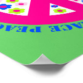 POSTER PAIX AUX FLEURS (Coin)