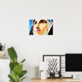 Poster Paix dans son regard (Bureau à domicile)