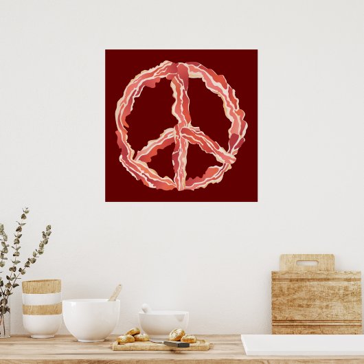 Poster Paix de Bacon (Cuisine)