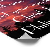 Poster Paix de Dieu verset de la Bible Philippiens 4:7 (Coin)