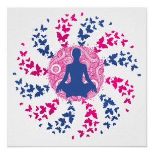 Poster paix de l'esprit positive d'énergie de méditation
