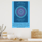 POSTER PAIX DE VACANCES MANDALA (Cuisine)