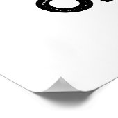 Poster Paix Du Gâteau Amusant Pun De Nourriture (Coin)