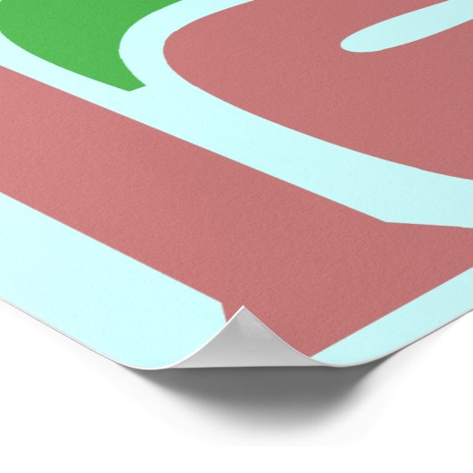 Poster Paix en 3 langues (Coin)