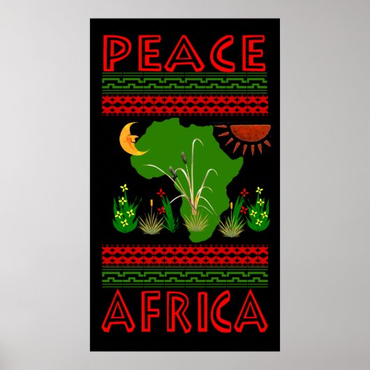 Poster Paix en Afrique (Devant)