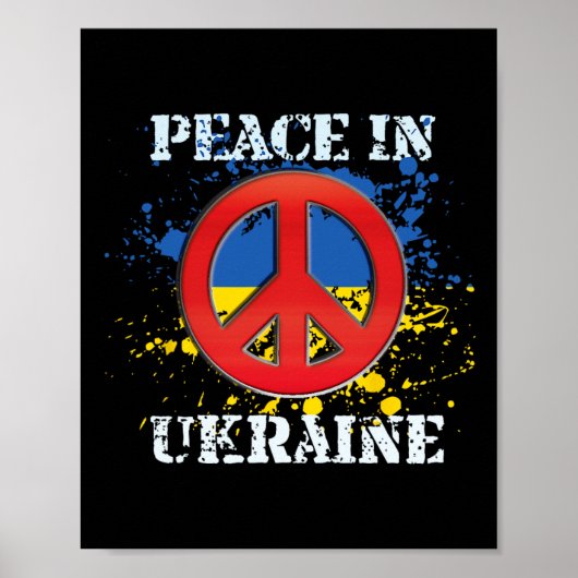 Poster Paix en Ukraine (Devant)