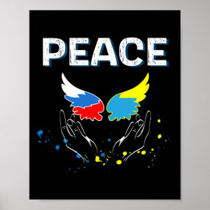 Poster Paix entre la Russie et l'Ukraine 