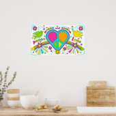 Poster Paix et amour (Cuisine)