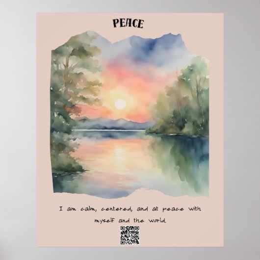 Poster Paix et calme (Devant)