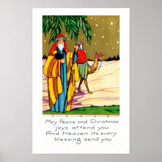 Poster Paix et joie de Noël (Devant)