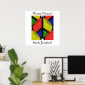 POSTER PAIX ET JUSTICE (Bureau à domicile)