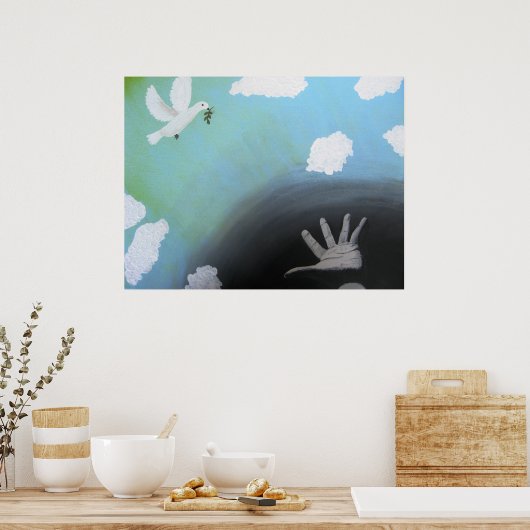 Poster "Paix" Imprimer de Canvas Justice (Cuisine)