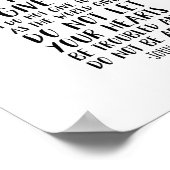 Poster Paix Je Pars Avec Toi, Jean 14:27 (Coin)