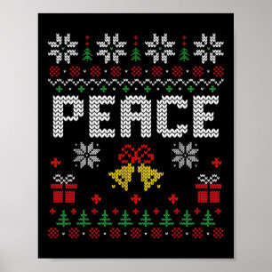 Poster Paix Je viens en paix Noël Couple Correspondant Ug