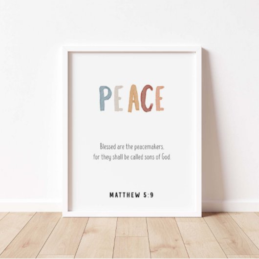 Poster Paix le fruit de l'affiche spirituelle