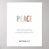 Poster Paix le fruit de l'affiche spirituelle (Devant)