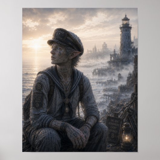 Poster Paix / Marin / Côte du phare (Devant)