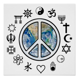 Poster Paix mondiale - Paix sur Terre