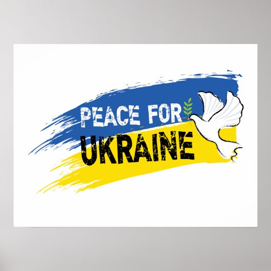Poster Paix pour l'Ukraine (Devant)