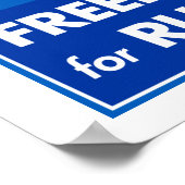 Poster Paix pour l'Ukraine Liberté pour la Russie (Coin)