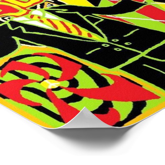 Poster Paix/Rasta (Coin)