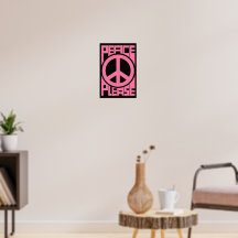 Paix S'il Vous Plaît Lettre Rose