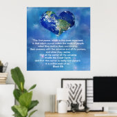 Poster Paix sur Terre (Bureau à domicile)