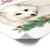 Poster Paix sur Terre Vacances White Fox (Coin)