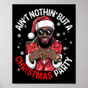 Poster Pajam de Noël Noir-Africain