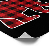 Poster Pajama Ours Frère Rouge Buffalo Noël Famille Amusa (Coin)