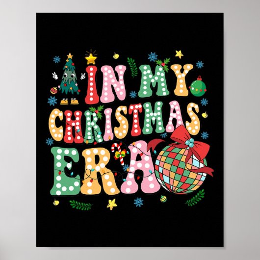 Poster Pajamas De Famille De Noël Dans Mes Noël (Devant)