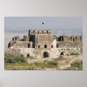Poster Pakistan, Dina. La porte de Talaqi vue depuis