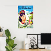 Poster Pakistan, fille de la vallée de Hunza, voyage vint (Bureau à domicile)