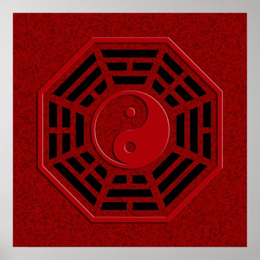 Poster PaKua | tache rouge foncé (Devant)