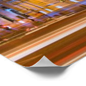 Poster Palacio de Comunicaciones à la nuit à Madrid (Coin)