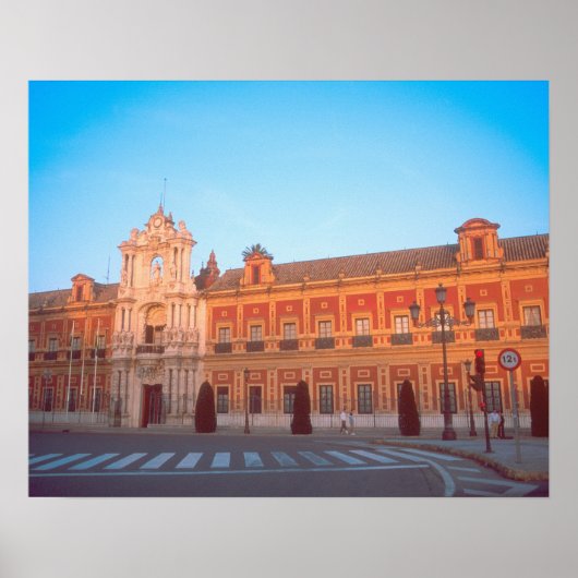 Poster Palacio de Telmo à Séville, Espagne siège de (Devant)
