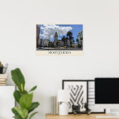 Poster Palacio Salvo à Montevideo (Bureau à domicile)