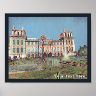 Poster Palais de Blenheim - Vintage