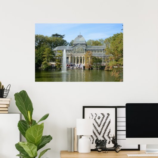 Poster Palais de Cristal, Madrid (Bureau à domicile)