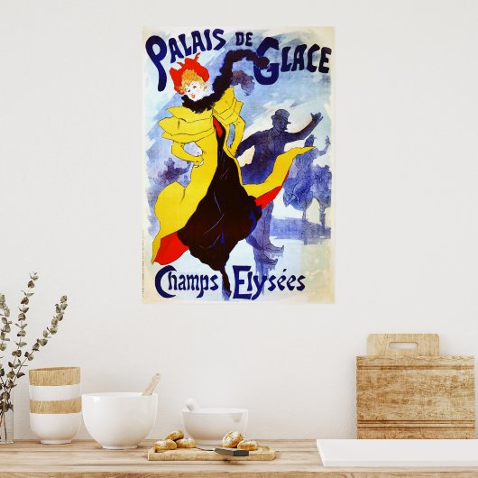 Poster Palais de Glace, Jules Chéret (Cuisine)