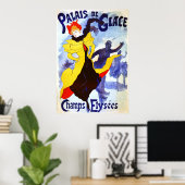 Poster Palais de Glace, Jules Chéret (Bureau à domicile)